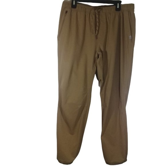 L.L.Bean Men's Green Joggers Elastic Waistband w/ Drawstring adjustable Ankles L - Picture 1 of 11